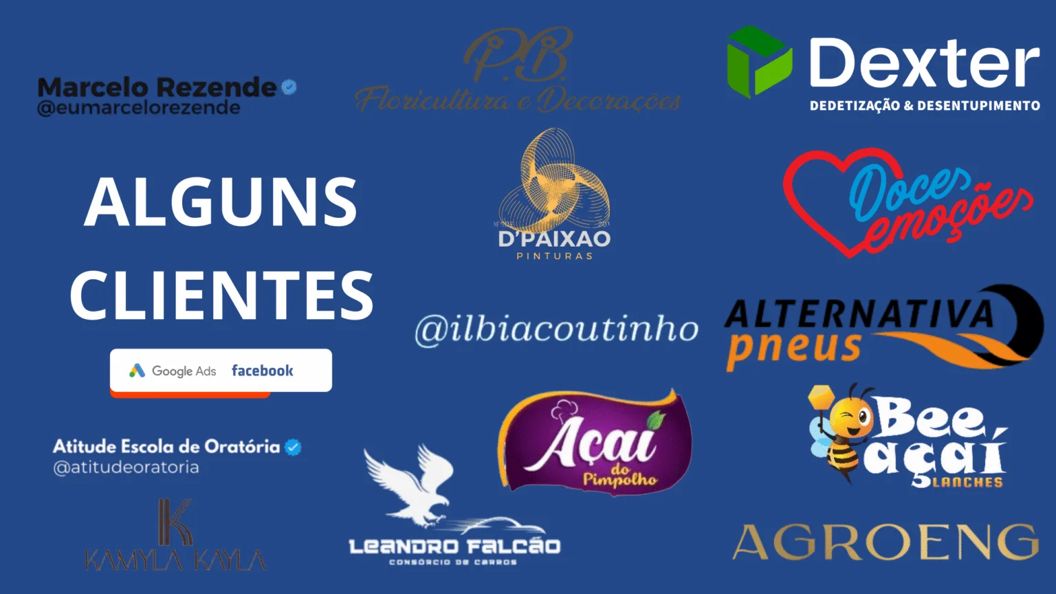 Marcas de alguns clientes atendidos